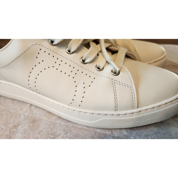 Men\'s Salvatore Ferragamo Pierre White Leather Sneakers 9.5M 9 1/2M main image 5